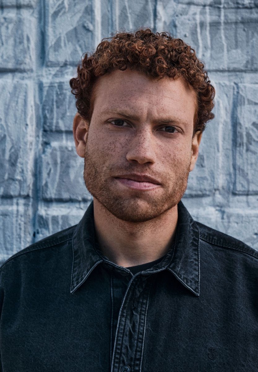 Aidan Worker Black Denim Shirt