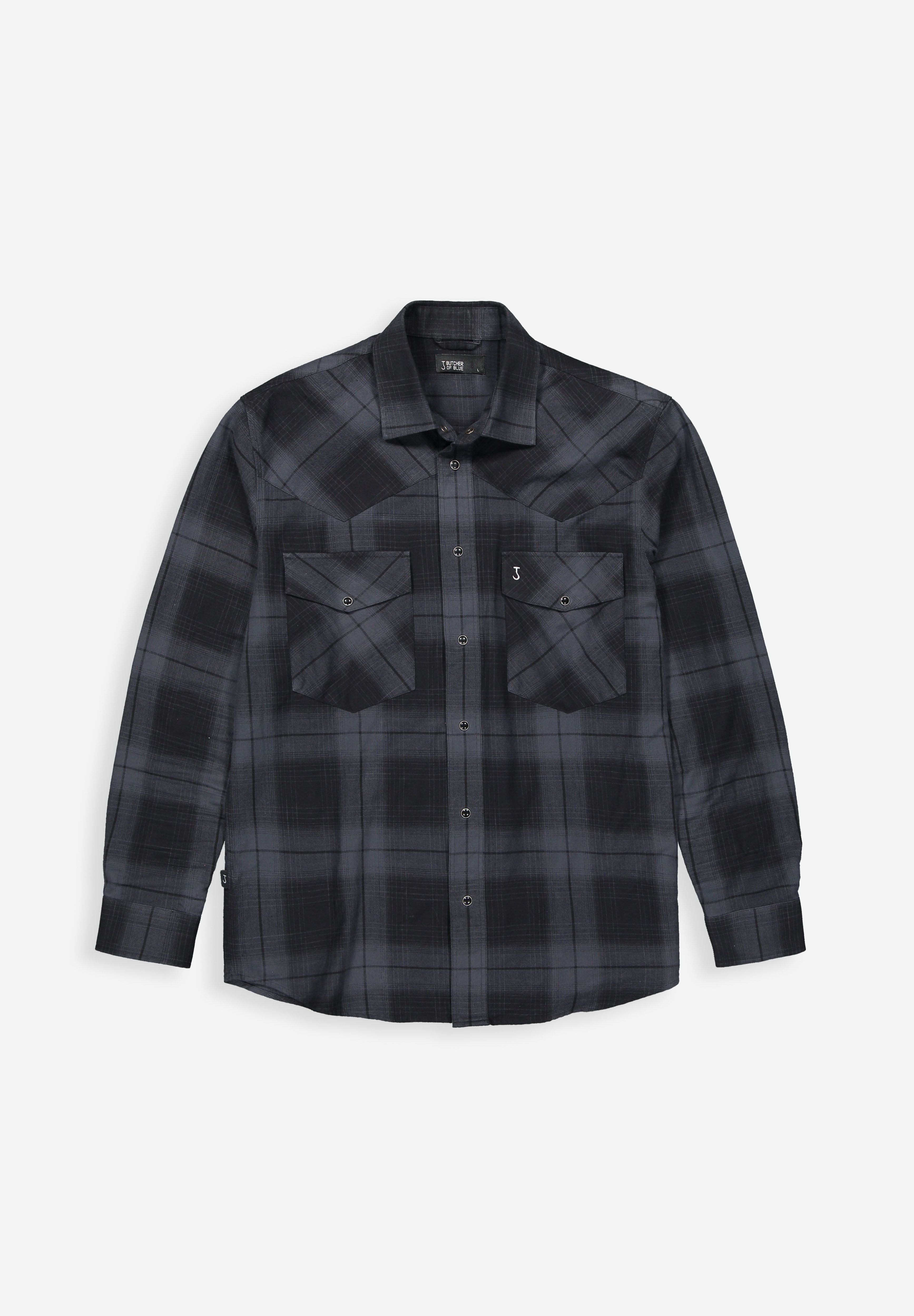 Carter West Black Check Shirt