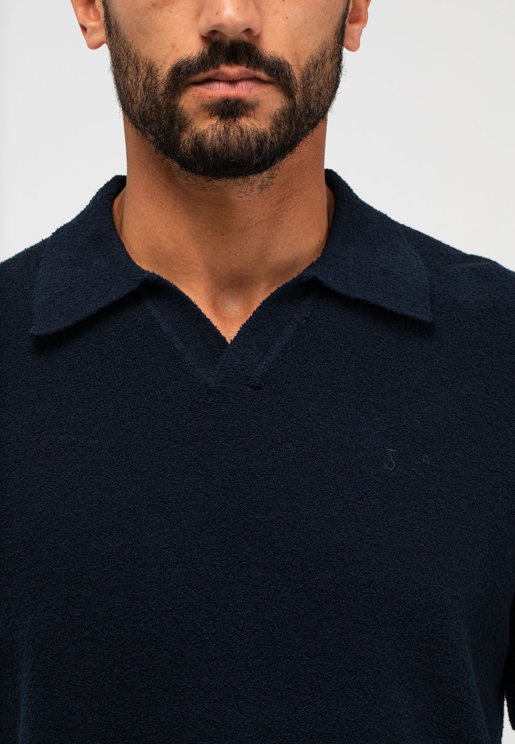 Boucle Knit Polo
