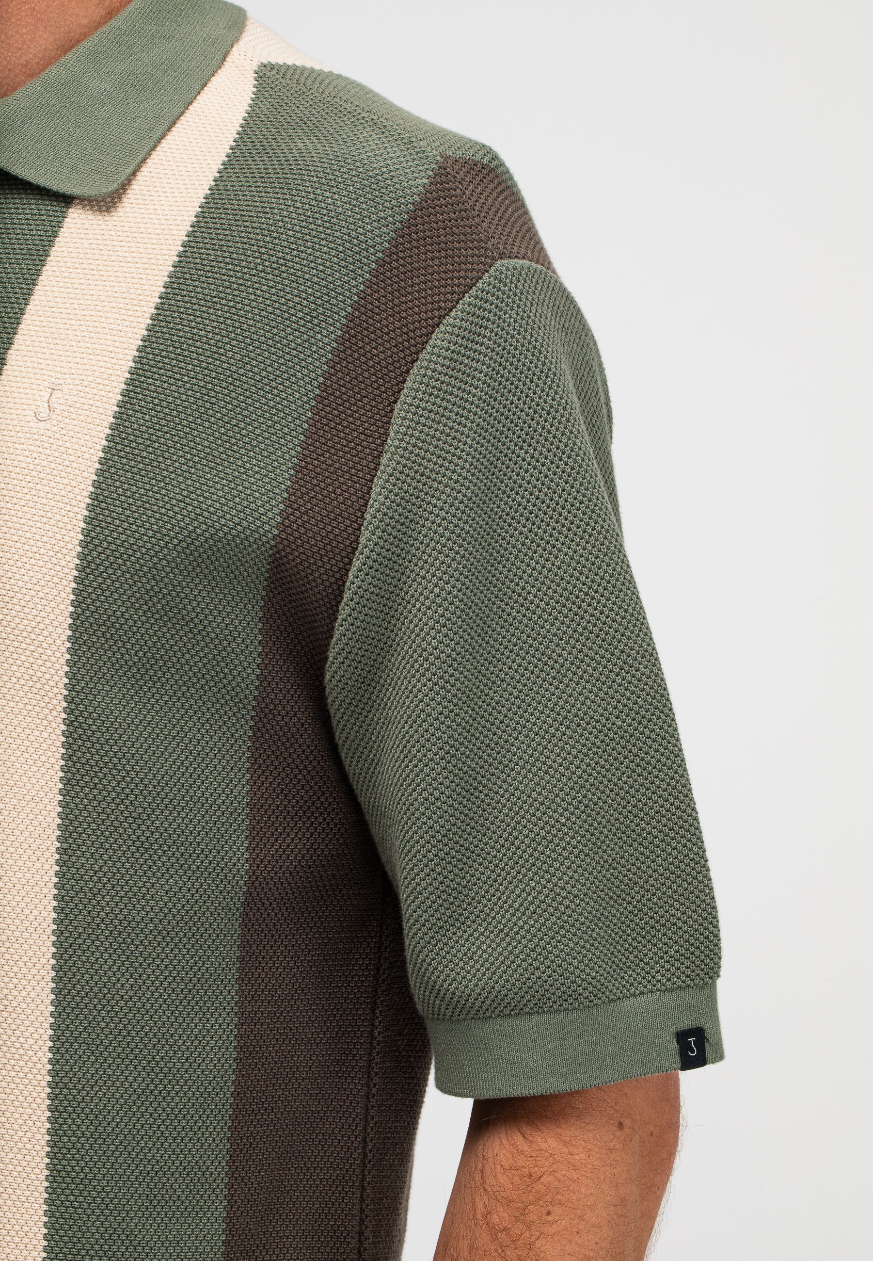 Delvin Knit Stripe Polo