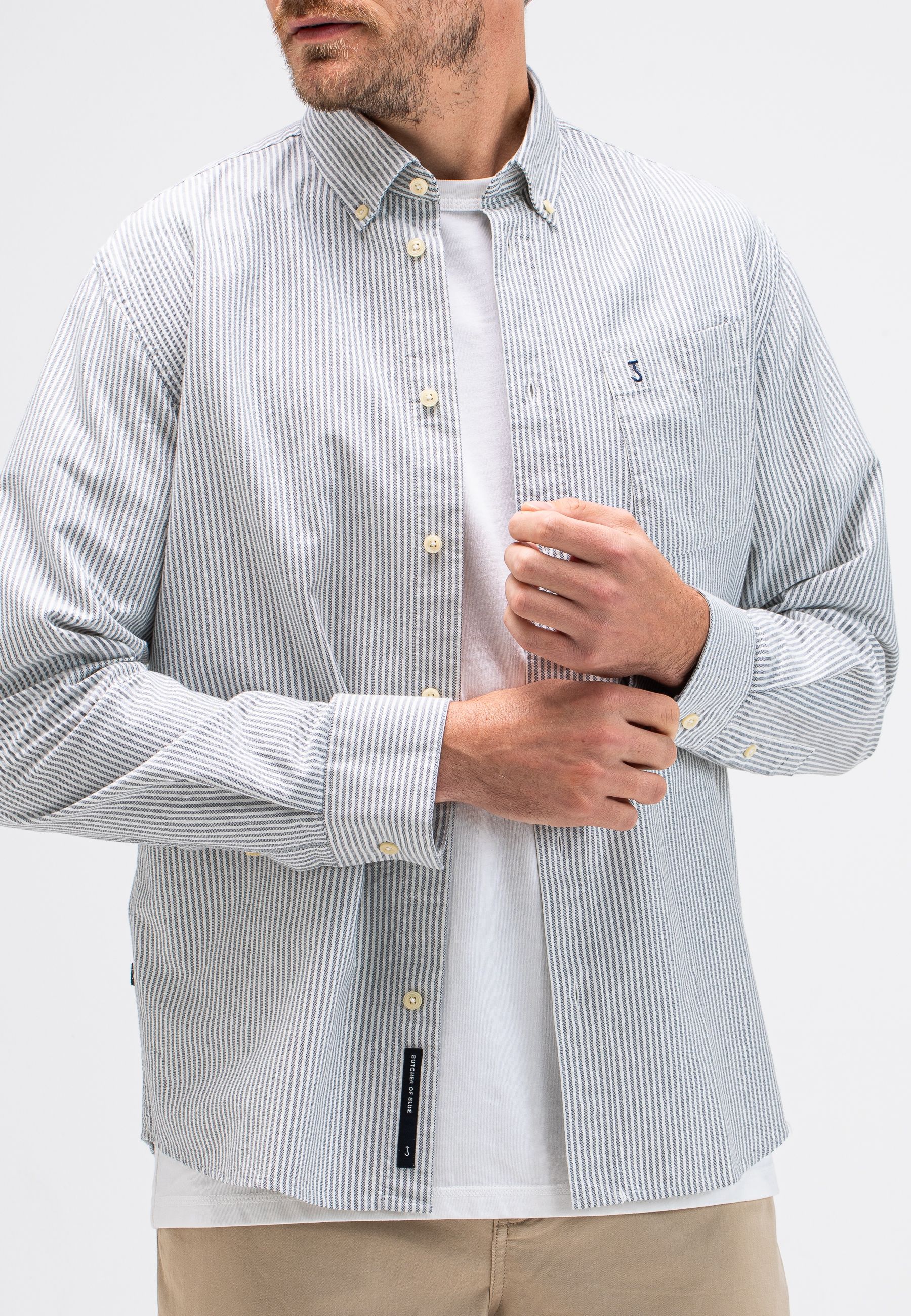 Aidan Oxford Stripe Shirt