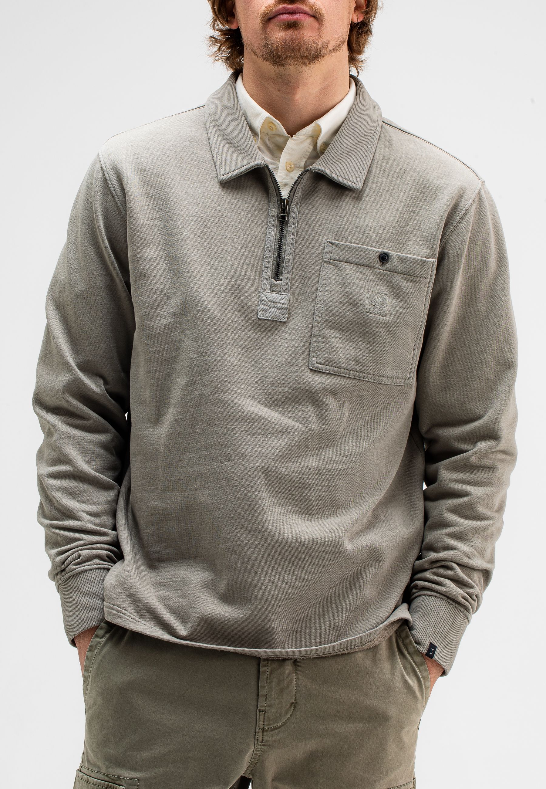 Tau Zip Polo