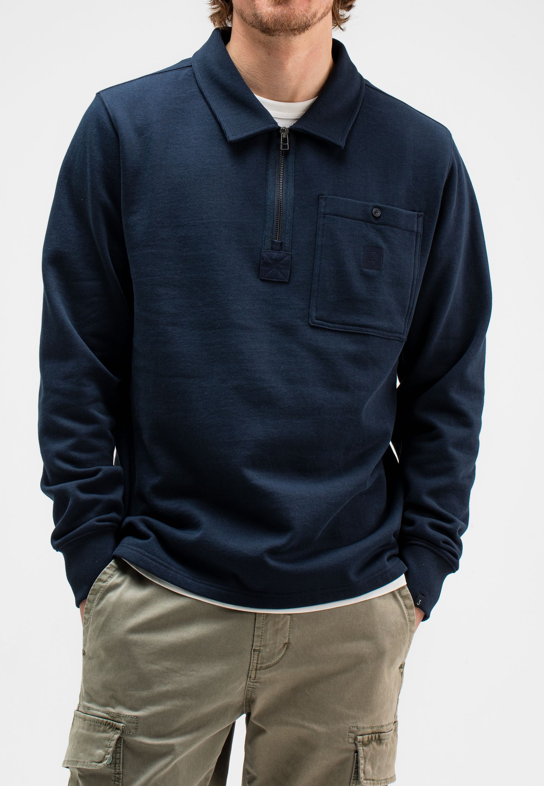 Tau Zip Polo