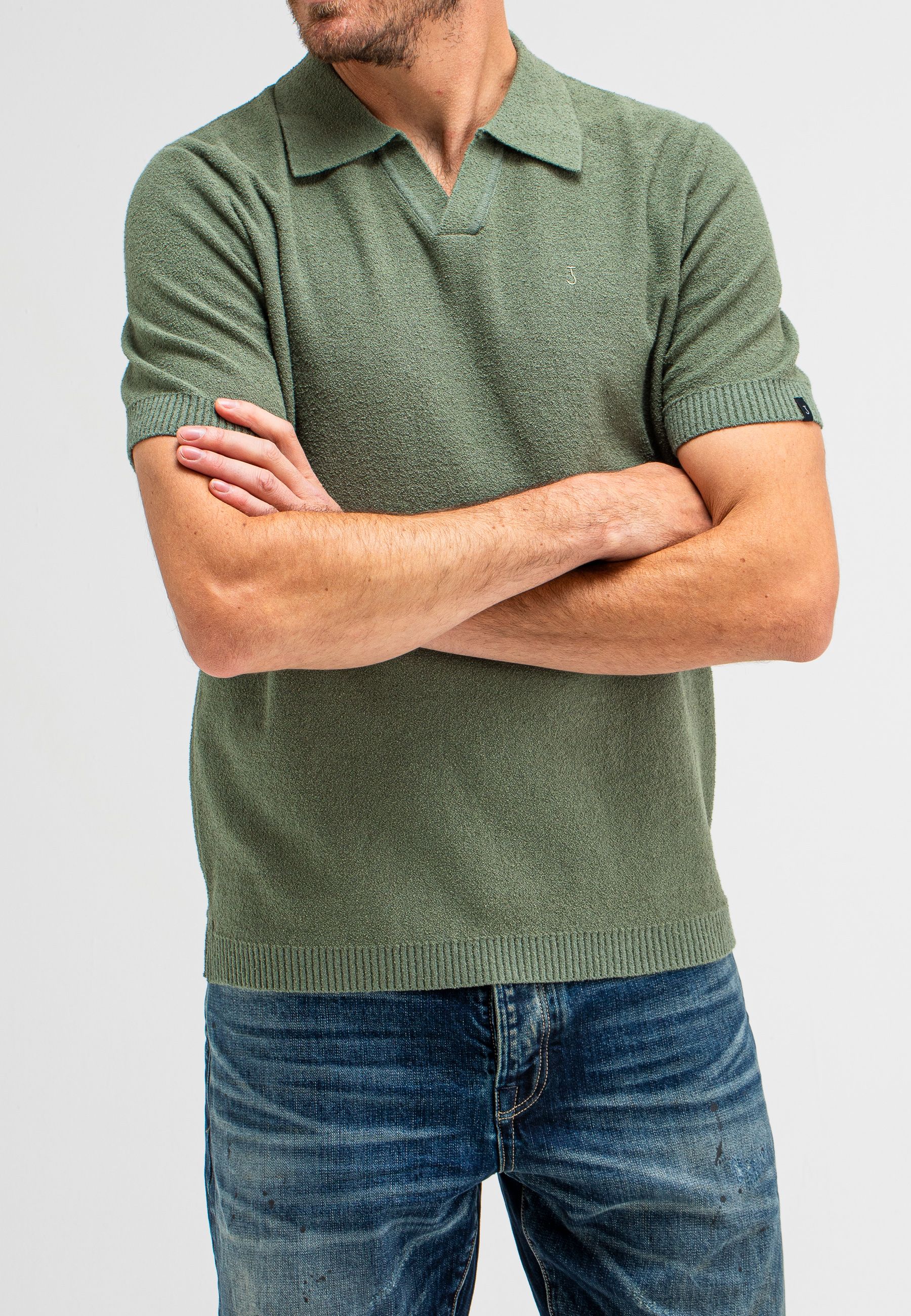 Boucle Knit Polo
