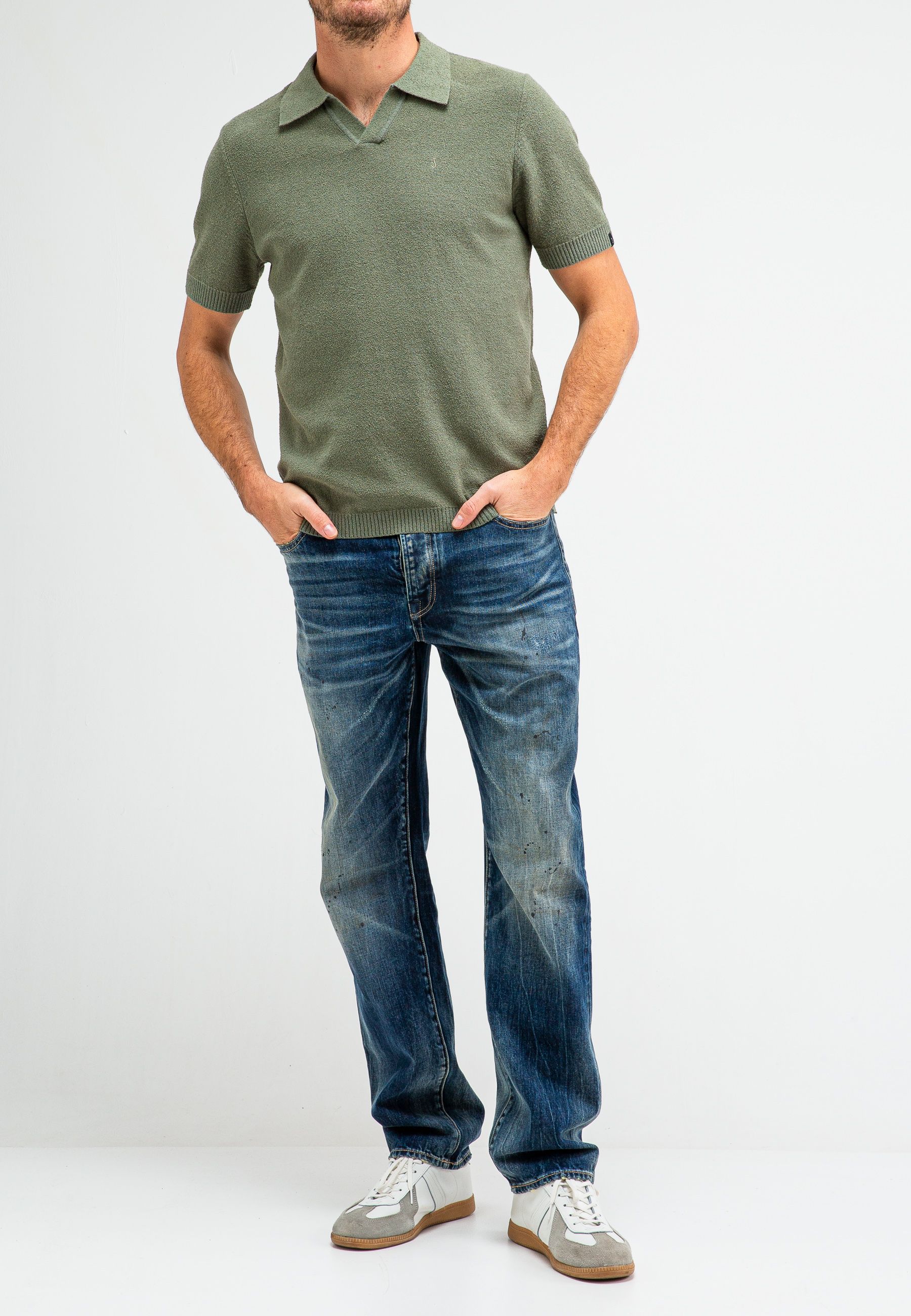 Boucle Knit Polo