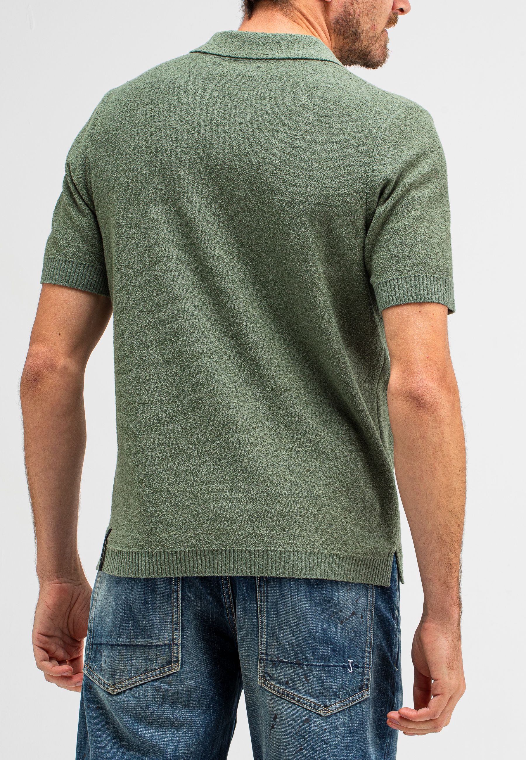 Boucle Knit Polo