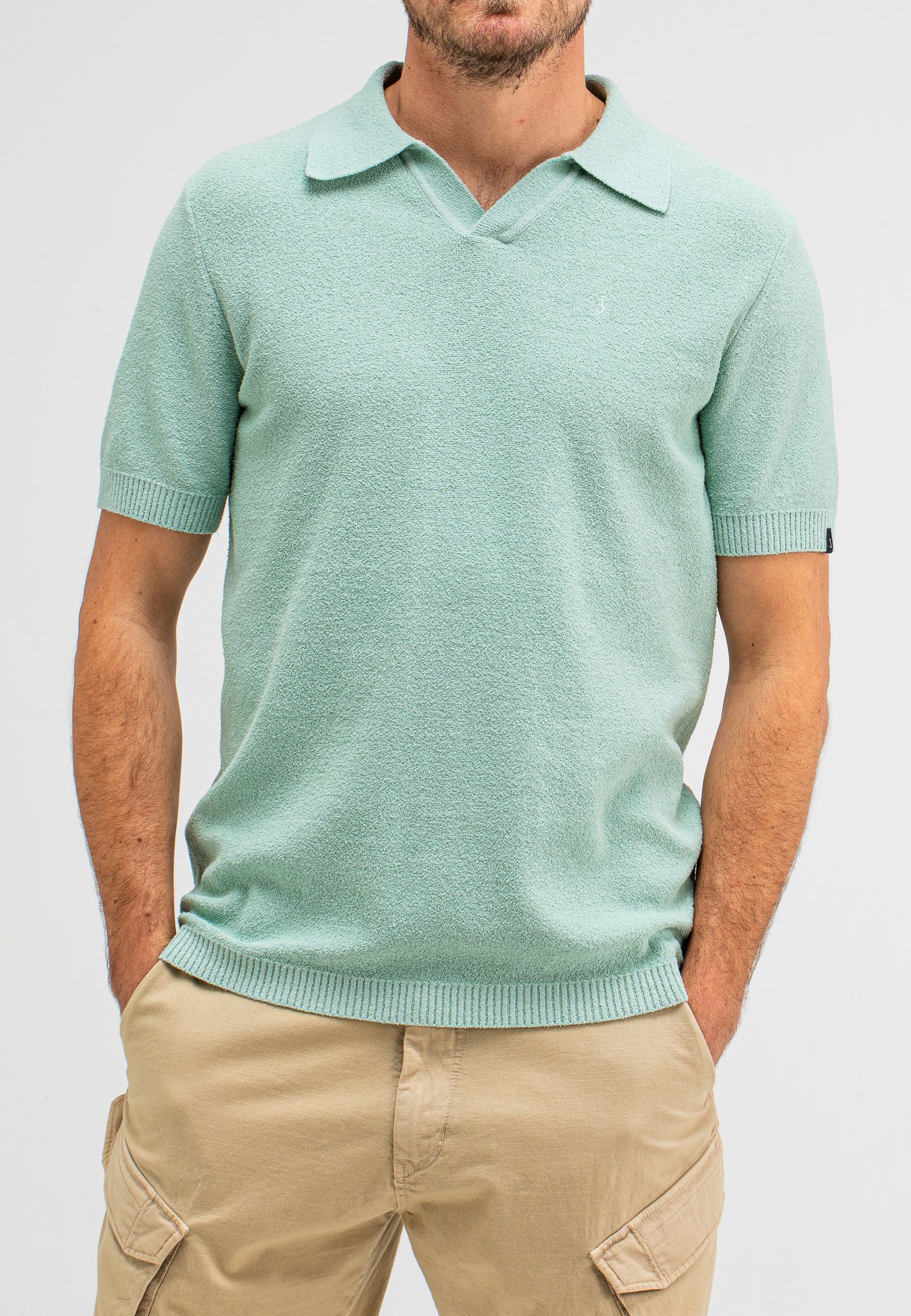 Boucle Knit Polo