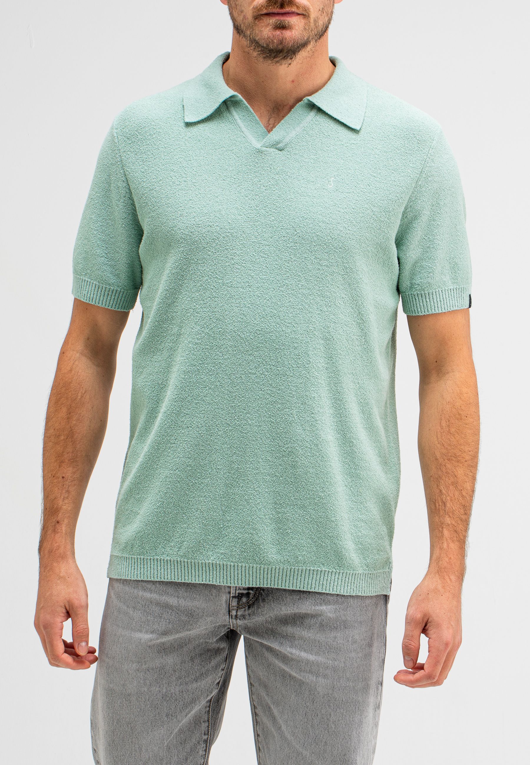 Boucle Knit Polo