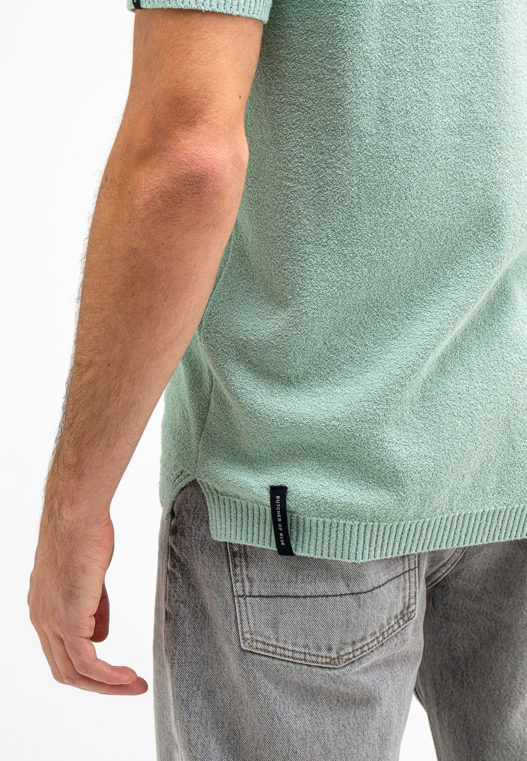 Boucle Knit Polo