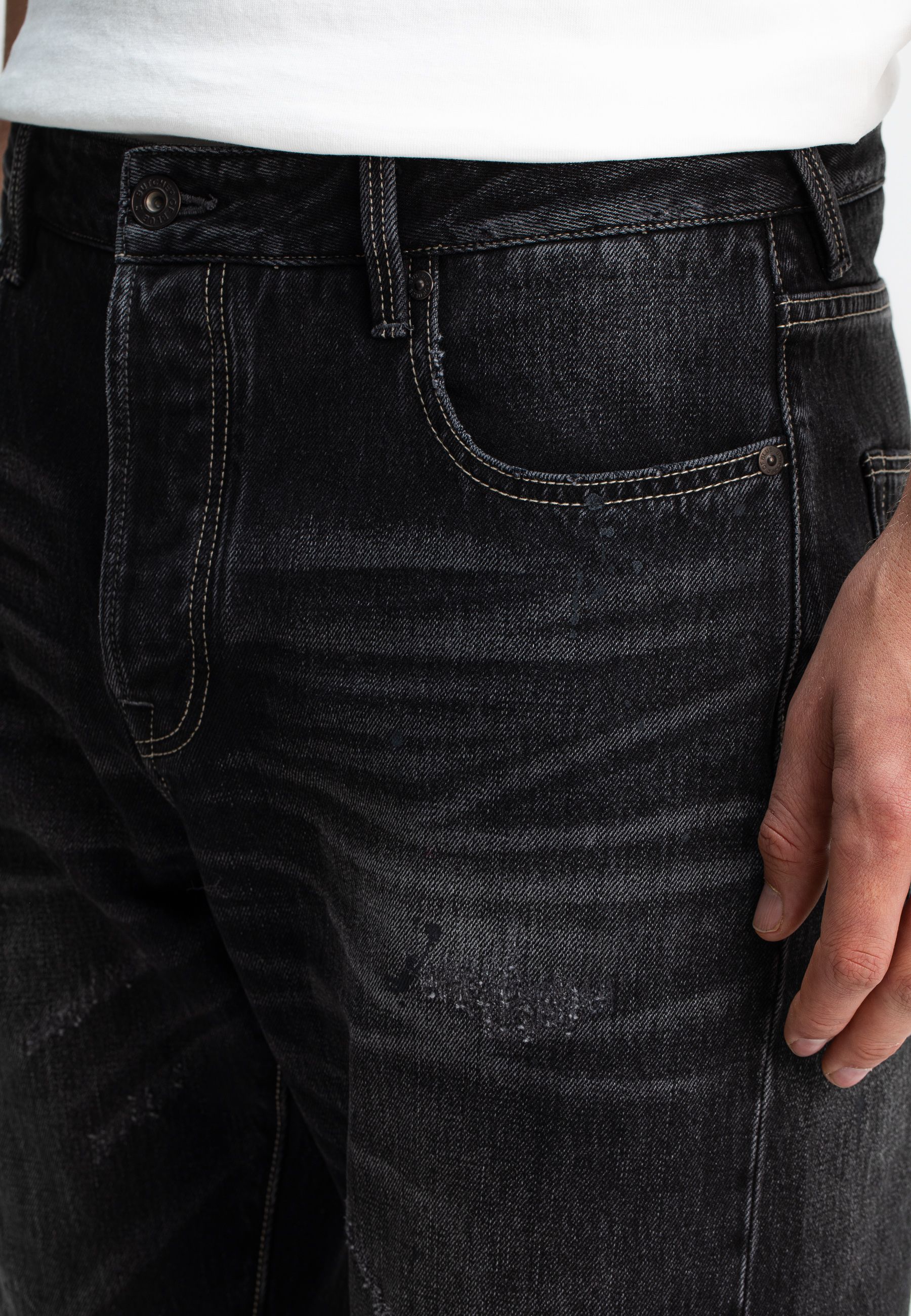 Berkley Loose Onyx Denim Mid