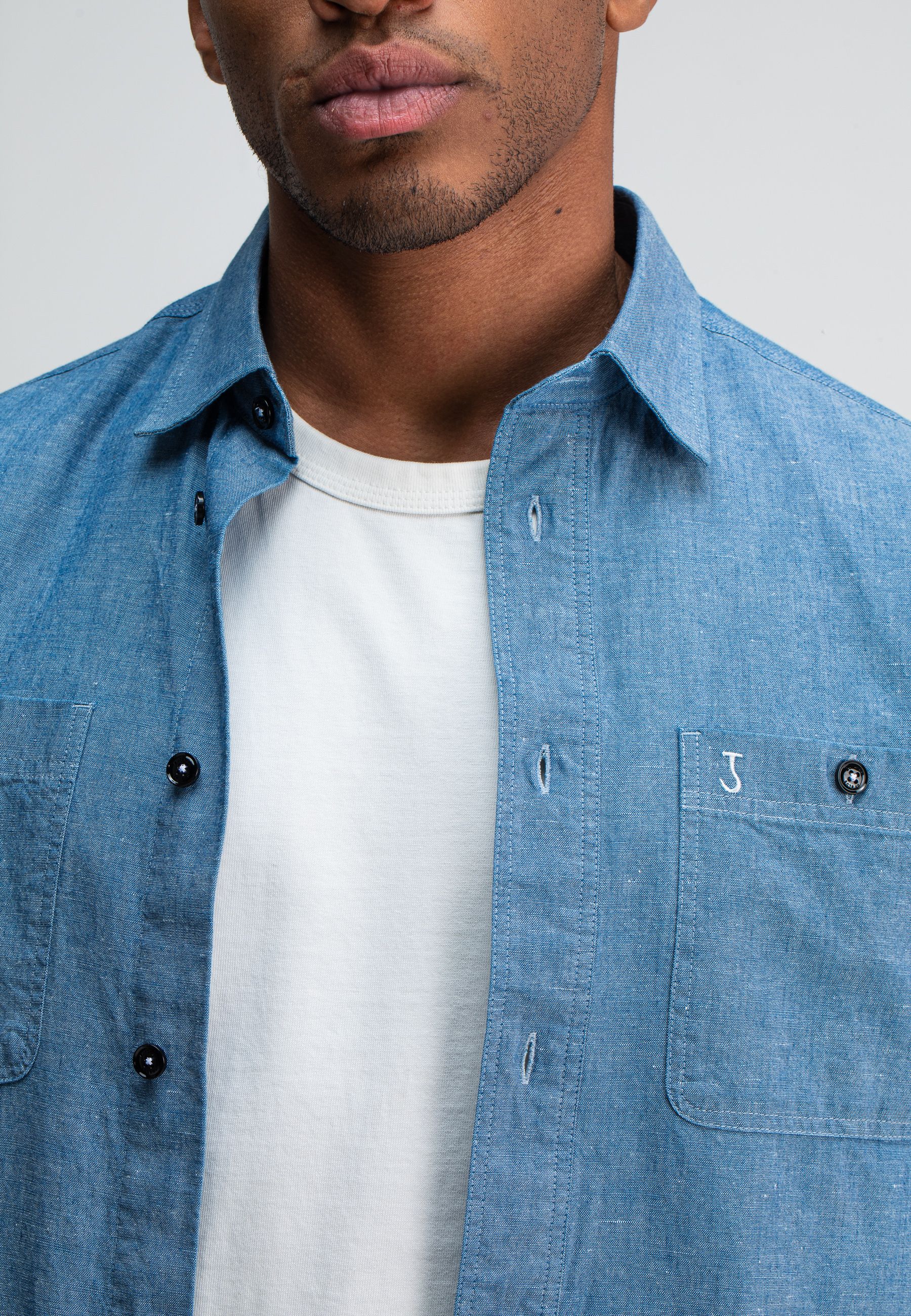 Aidan Worker Chambray Shirt