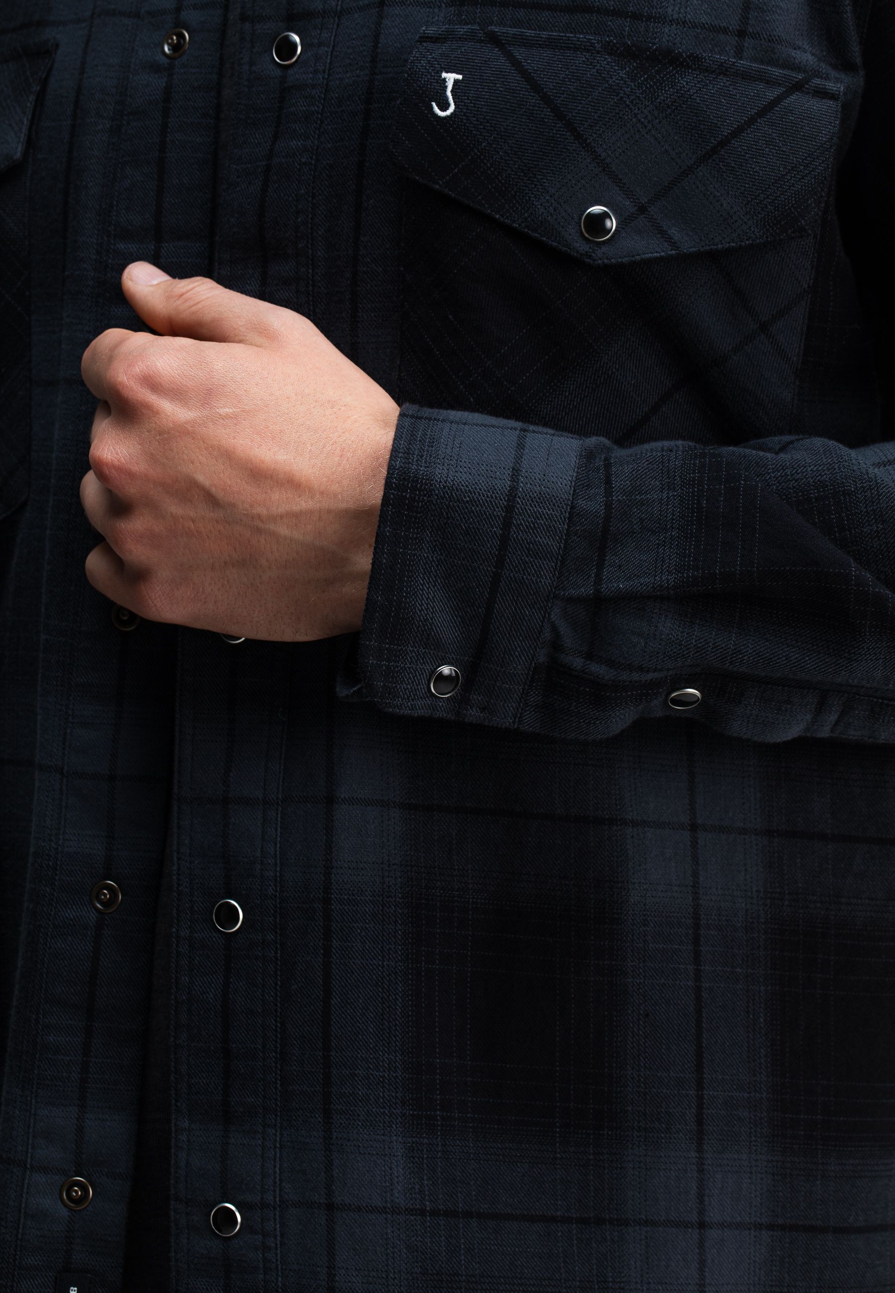 Carter West Black Check Shirt