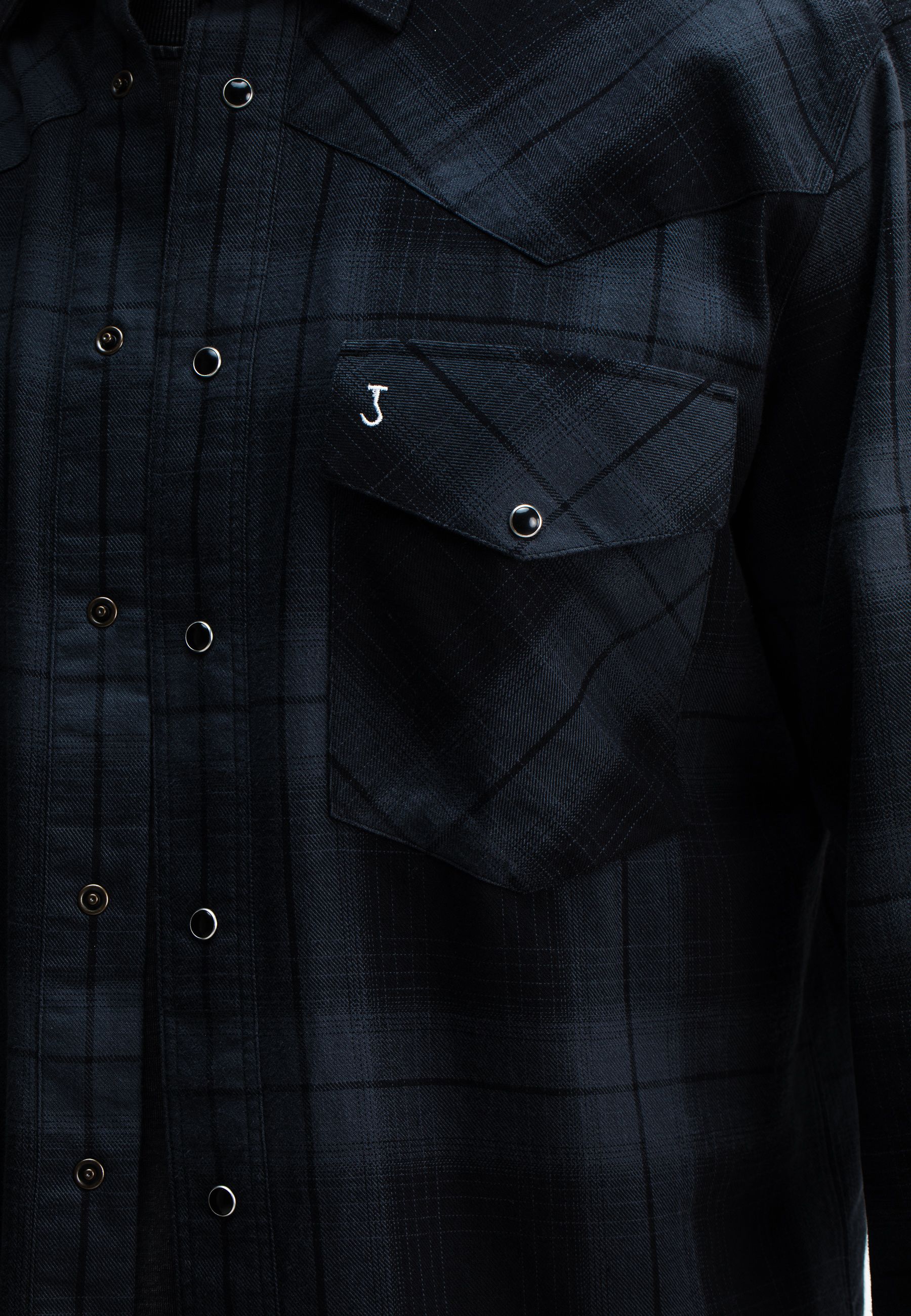 Carter West Black Check Shirt