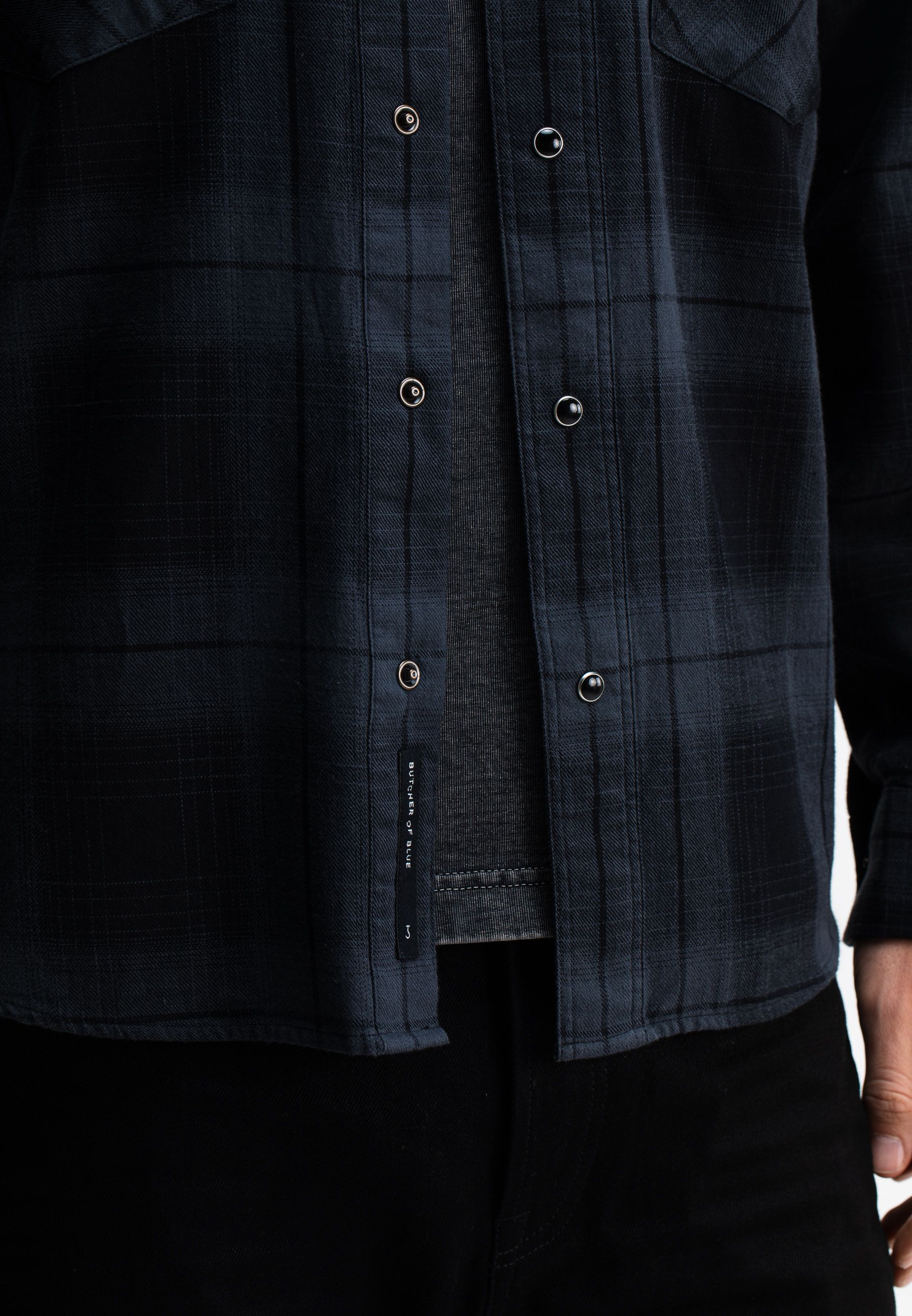 Carter West Black Check Shirt
