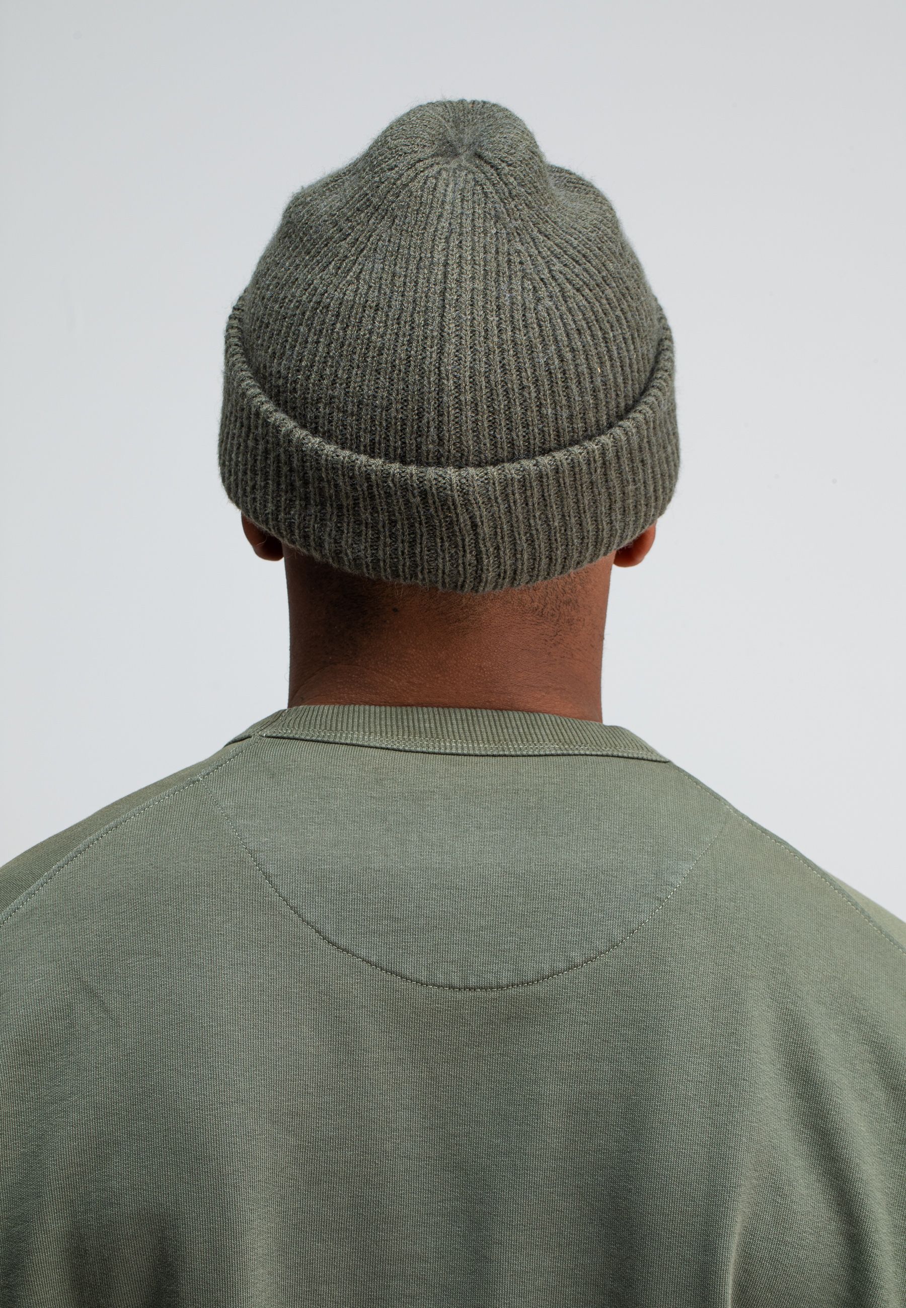 Army Wool Hook Beanie