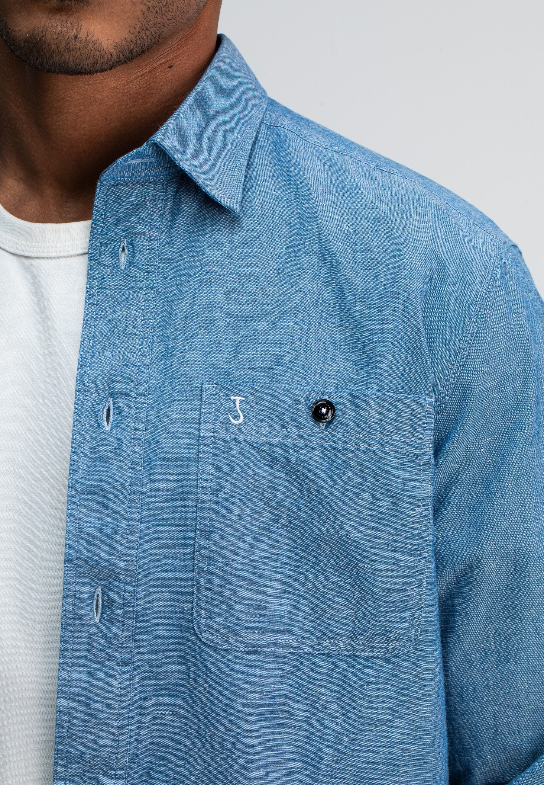 Aidan Worker Chambray Shirt