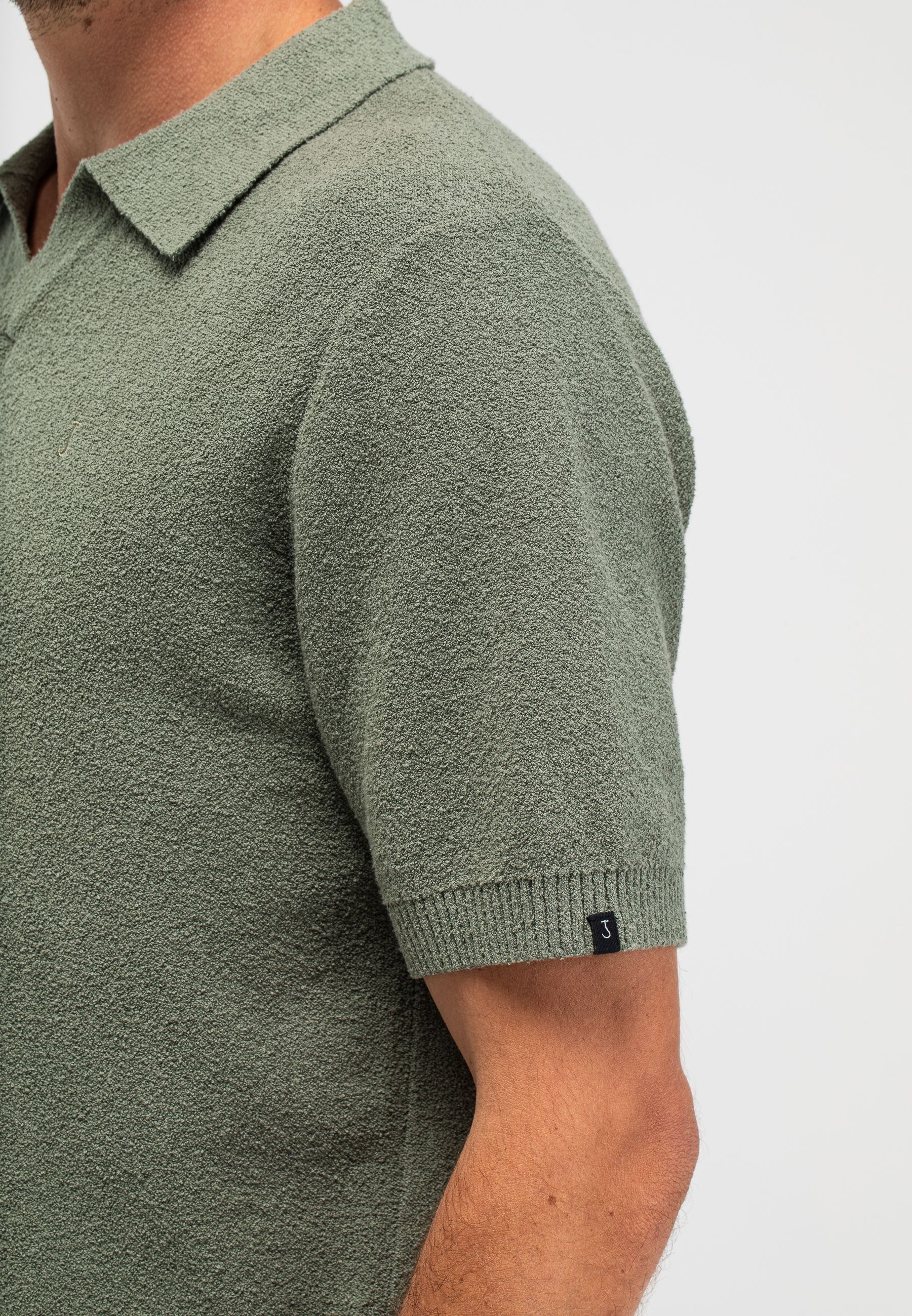 Boucle Knit Polo