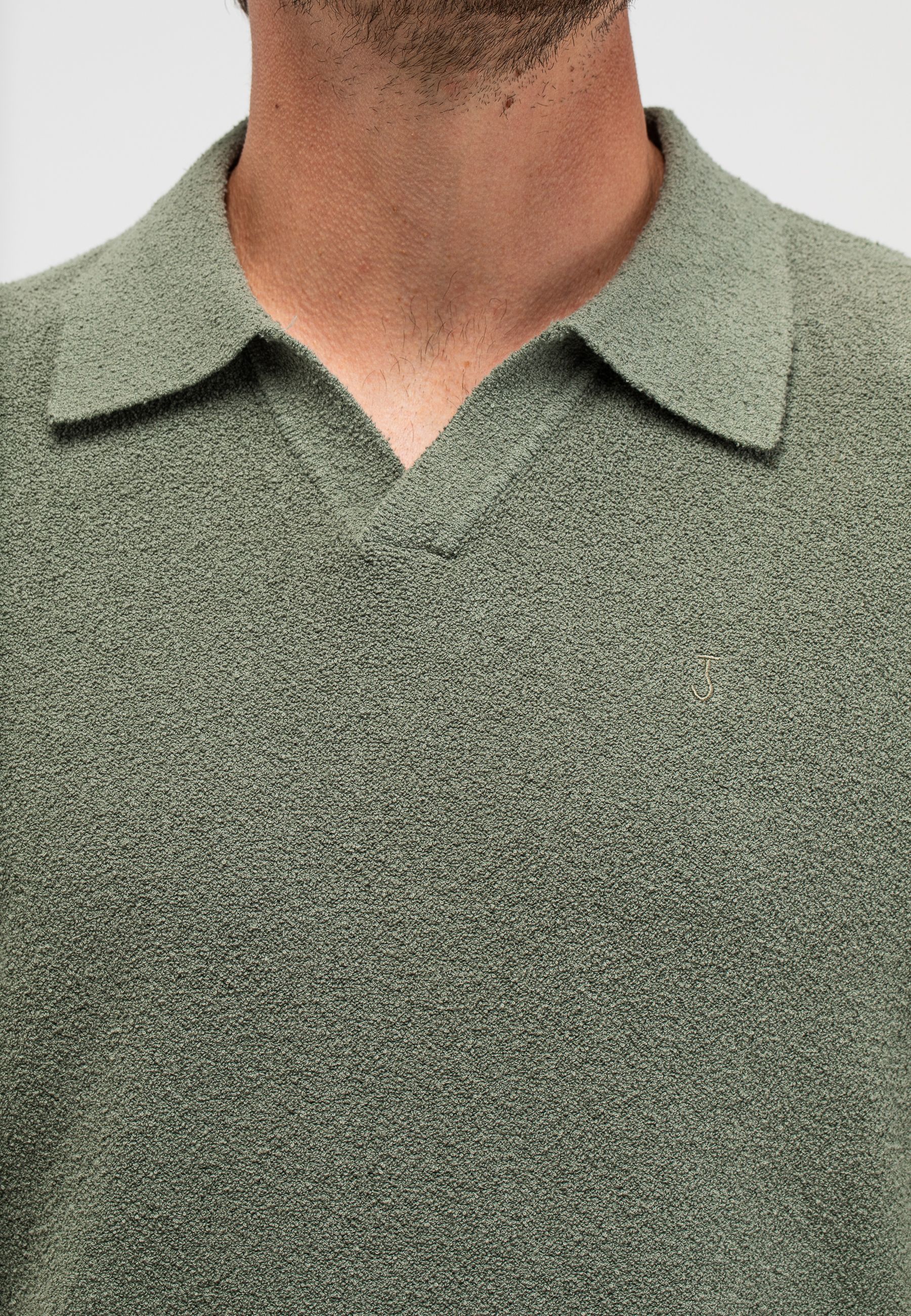 Boucle Knit Polo