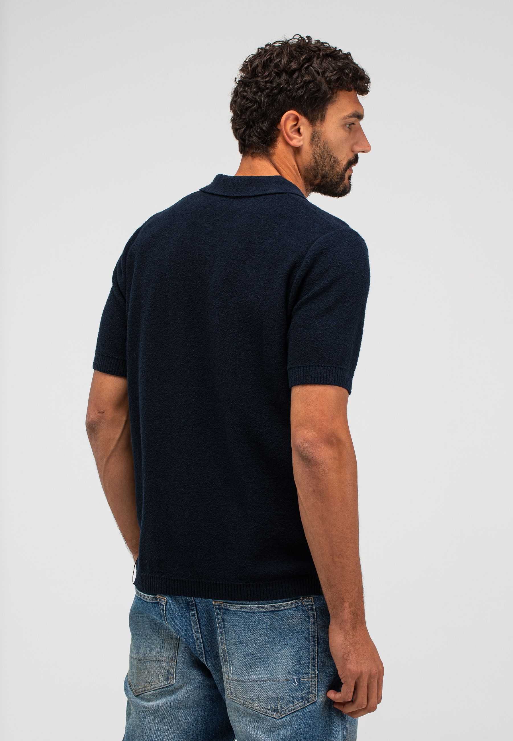 Boucle Knit Polo