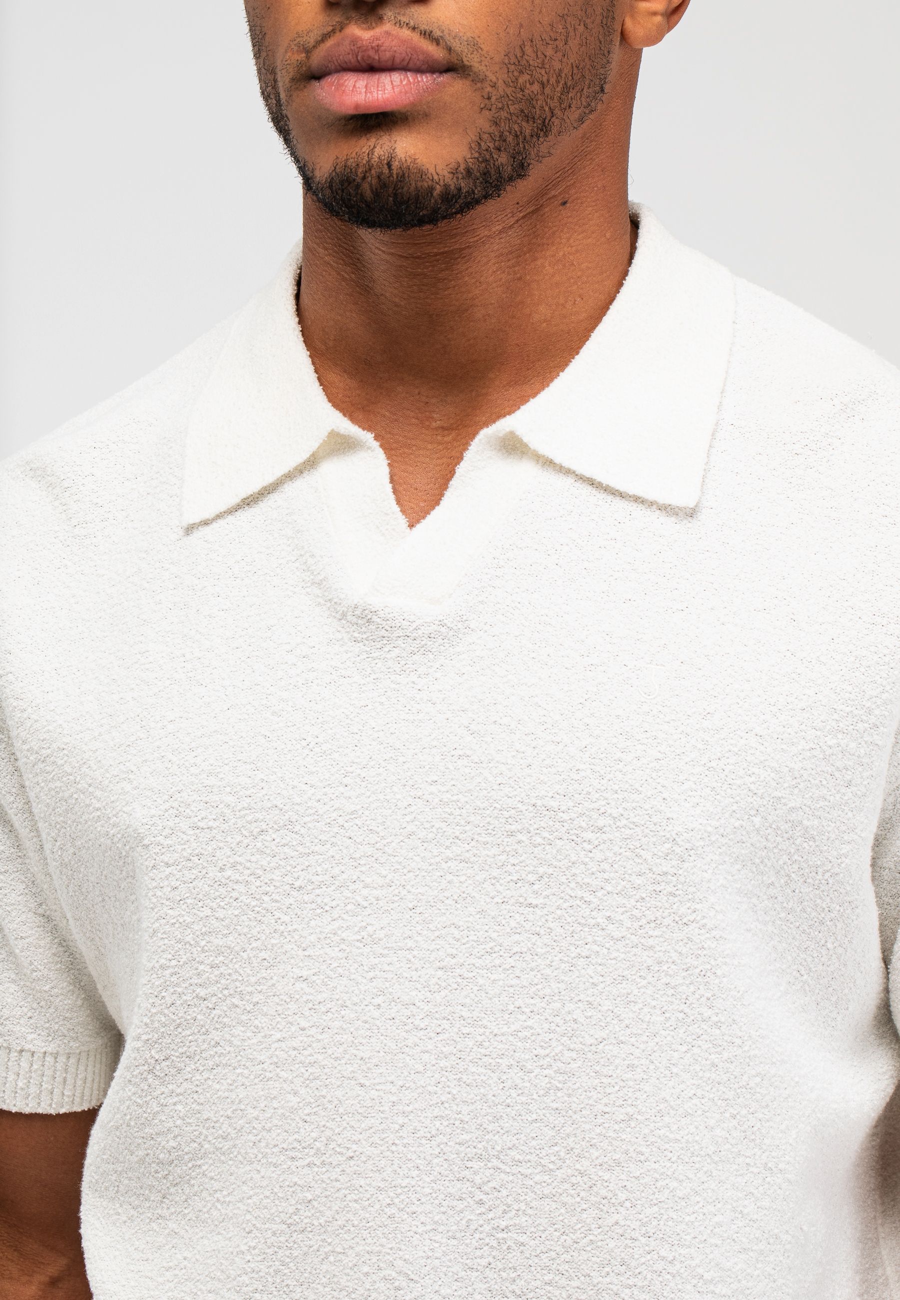 Boucle Knit Polo