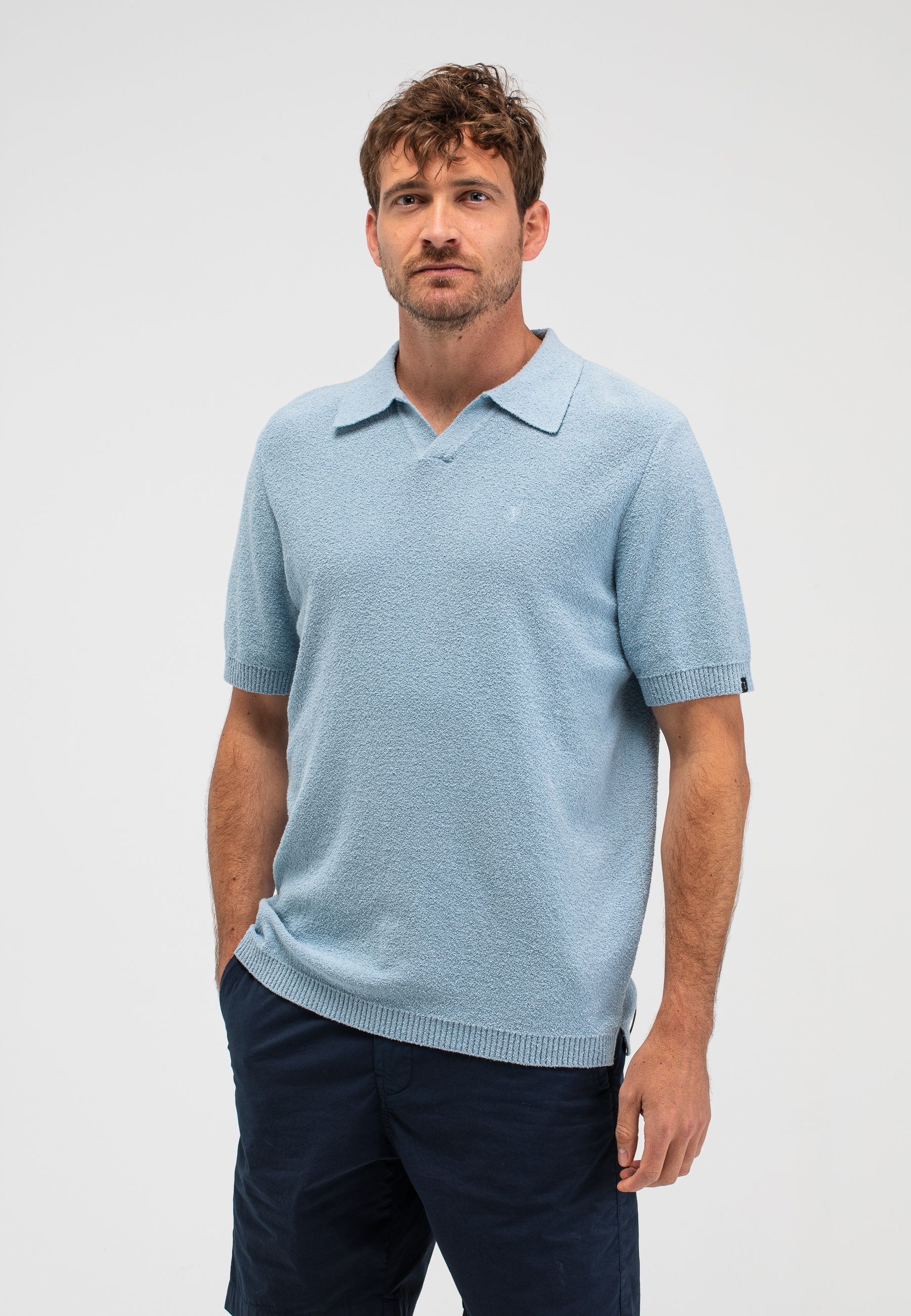 Boucle Knit Polo
