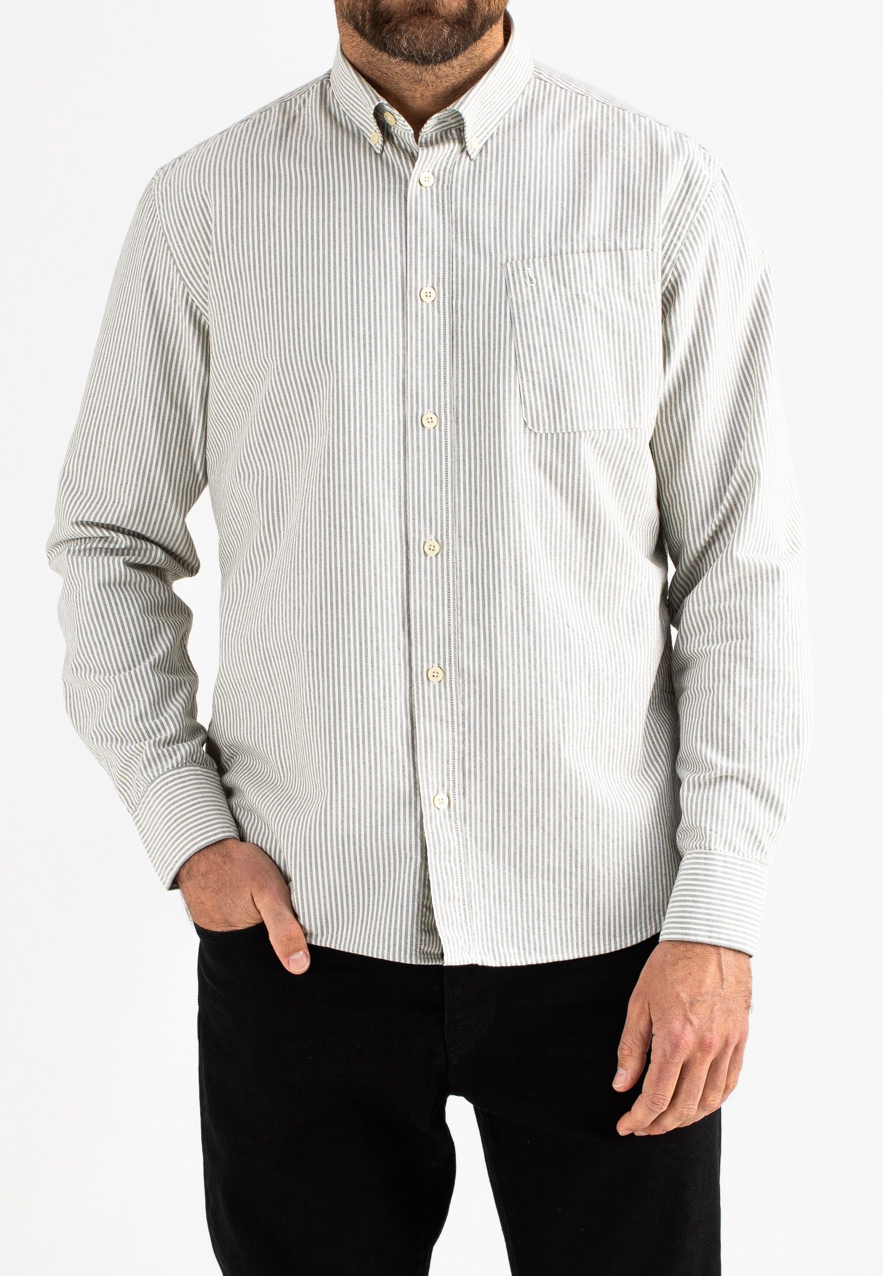 Aidan Oxford Stripe Shirt