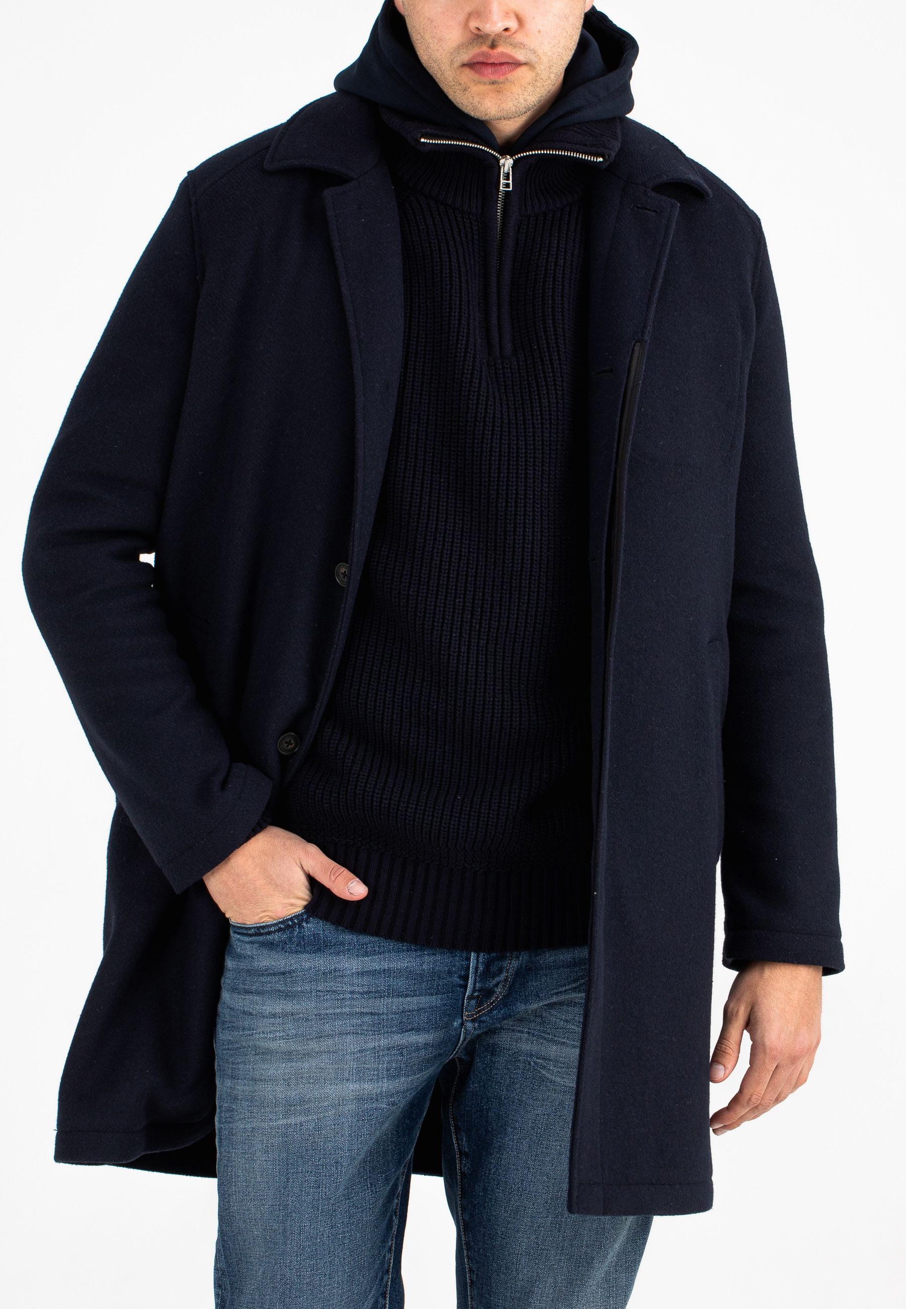 Albin Wool Trench