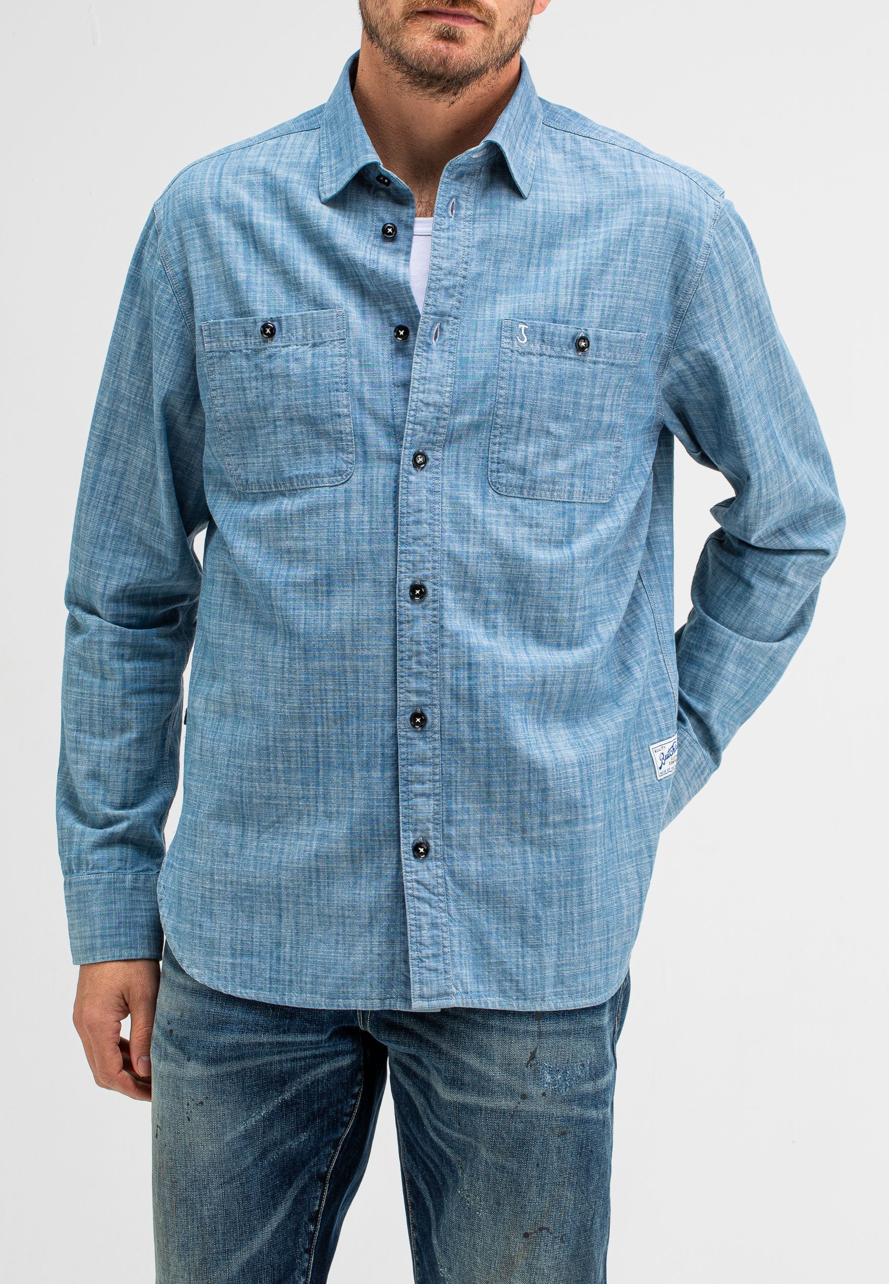 Aidan Worker Chambray Shirt