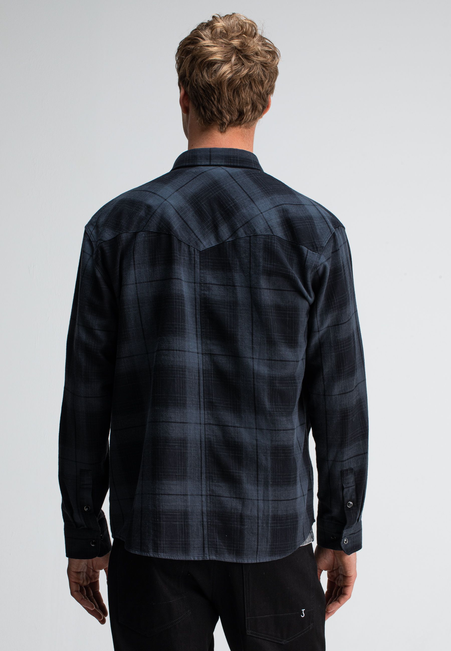Carter West Black Check Shirt