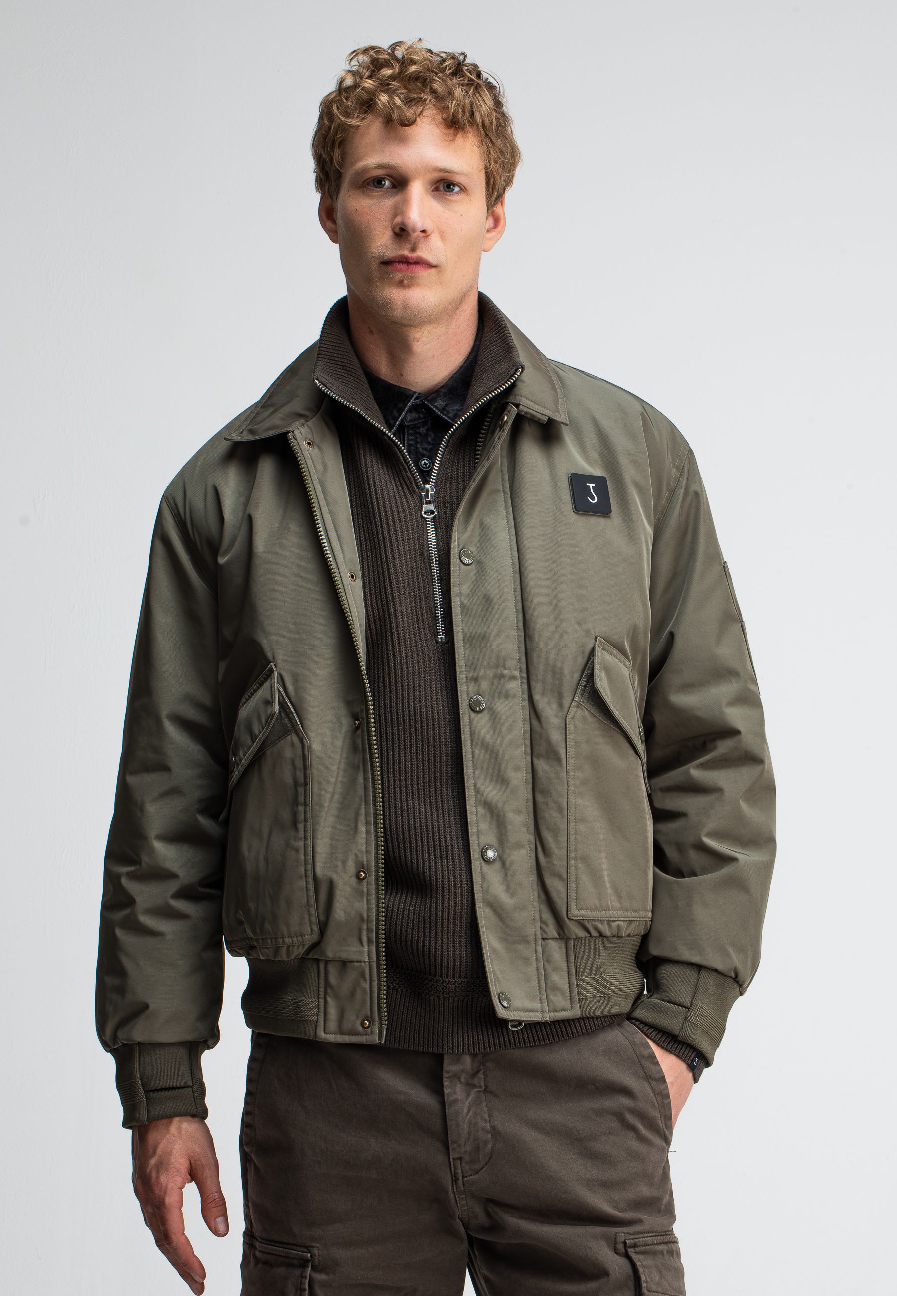 Carlo Satin Flight Bomber