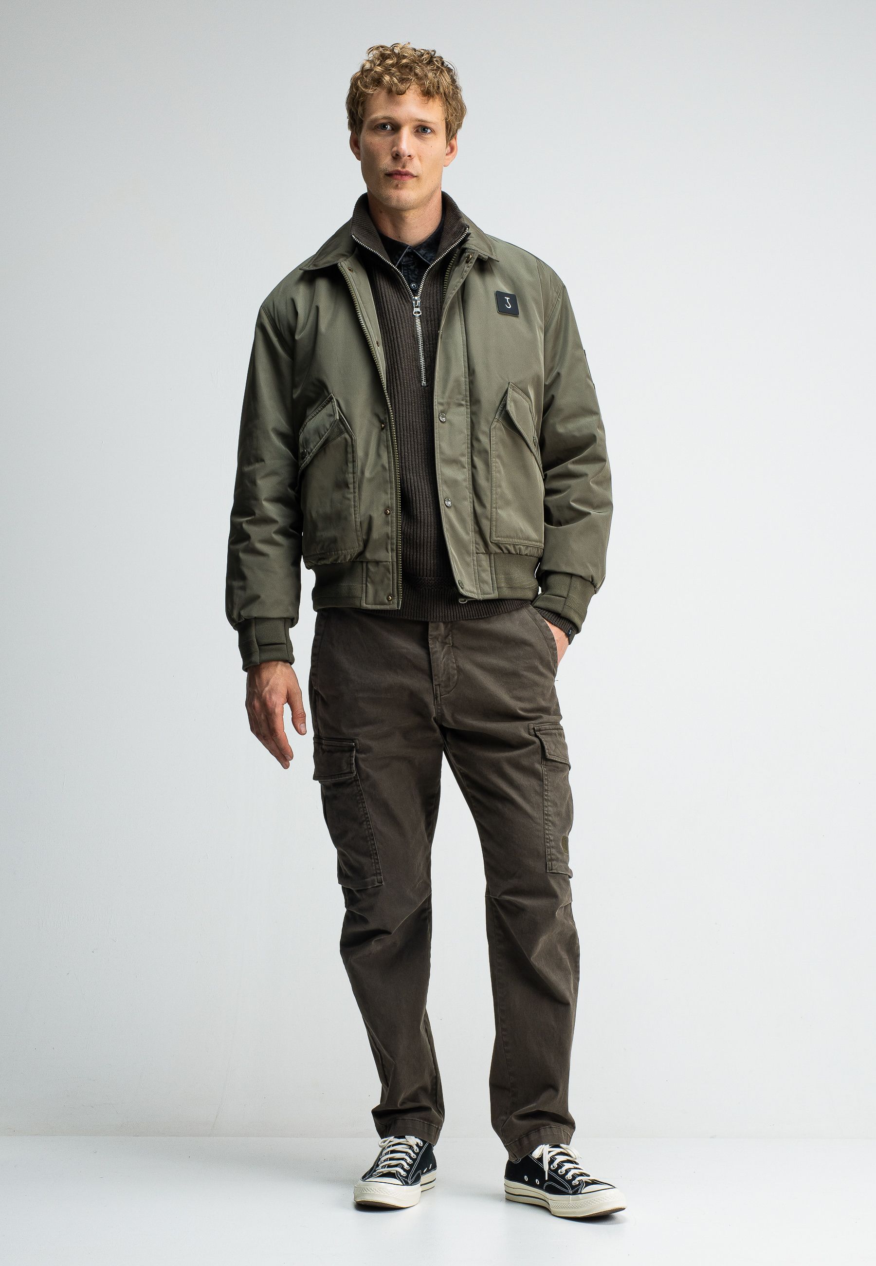 Carlo Satin Flight Bomber