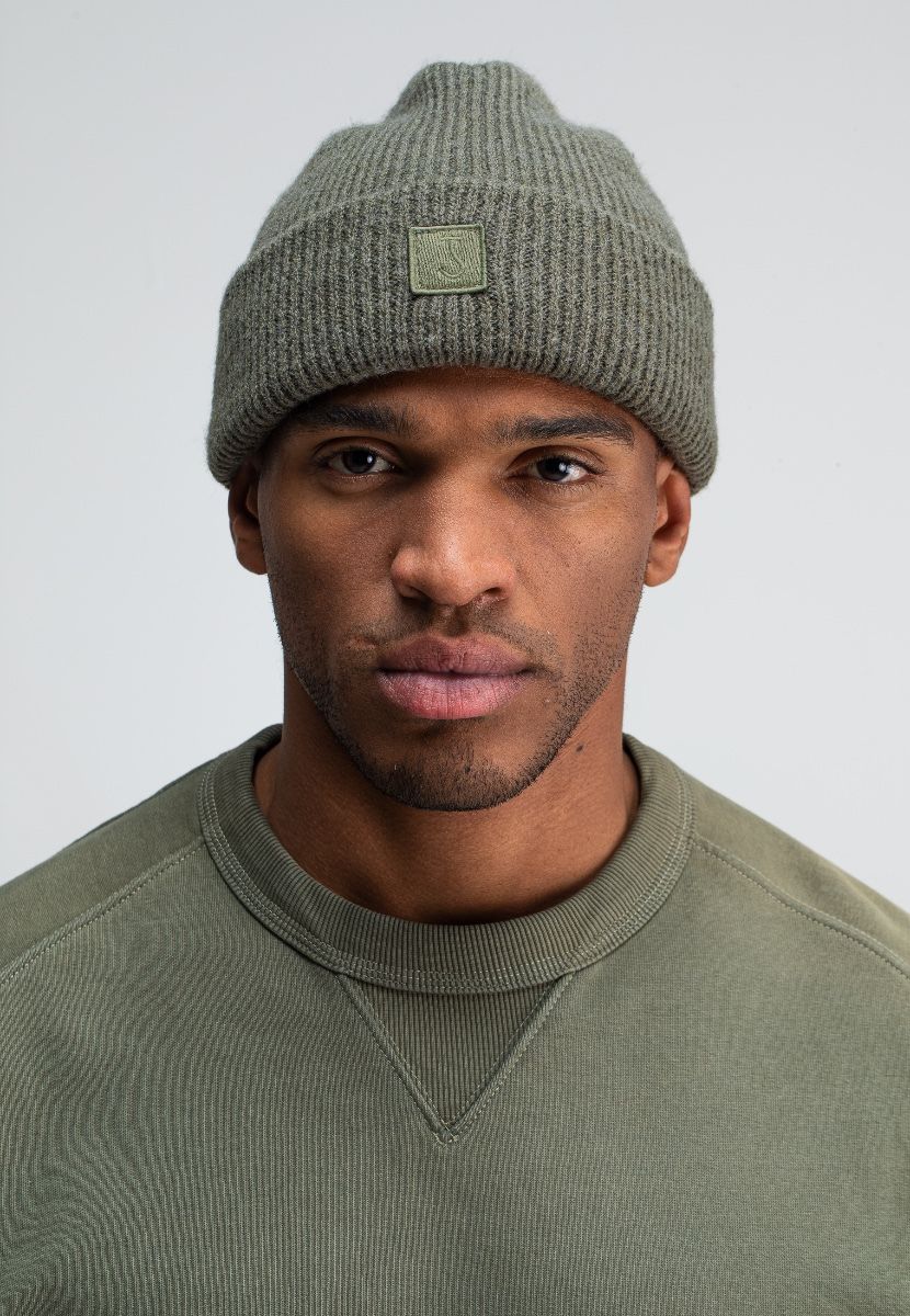 Army Wool Hook Beanie