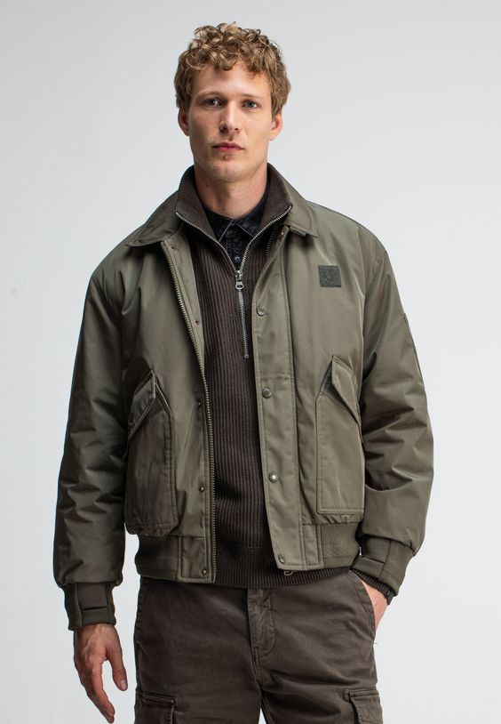 Carlo Satin Flight Bomber