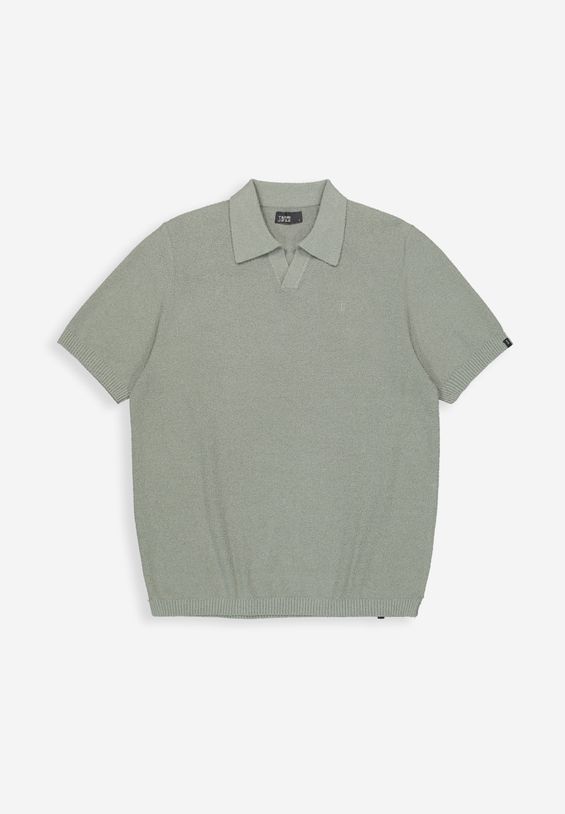 Boucle Knit Polo