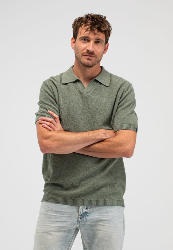 Boucle Knit Polo