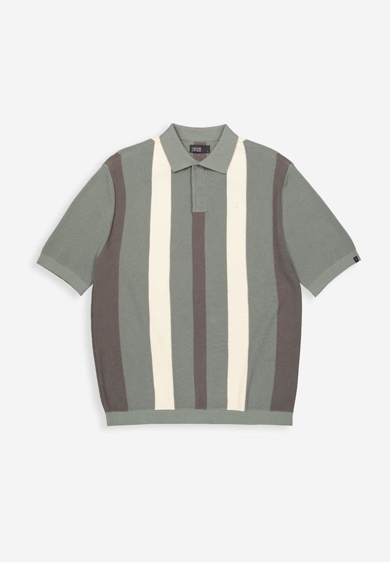 Delvin Knit Stripe Polo