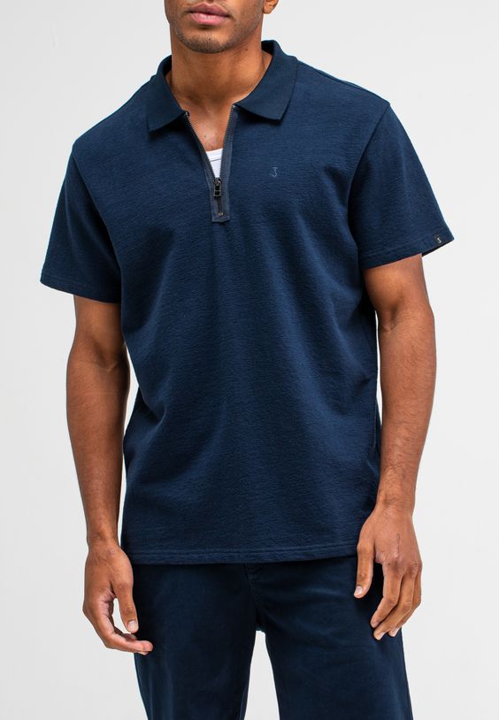 Adrien Loose Zip Polo