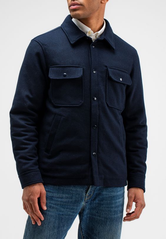 Norbu Padded Wool Overshirt
