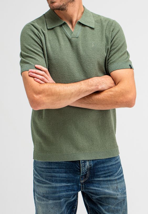 Boucle Knit Polo