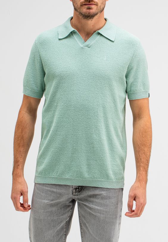 Boucle Knit Polo